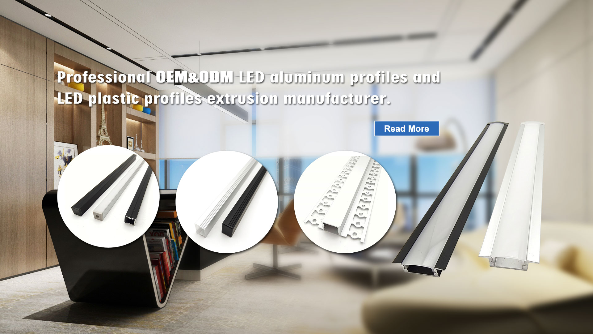 16 * 12 mm LED hliníkové profily pre LED pásy do šírky 10 mm