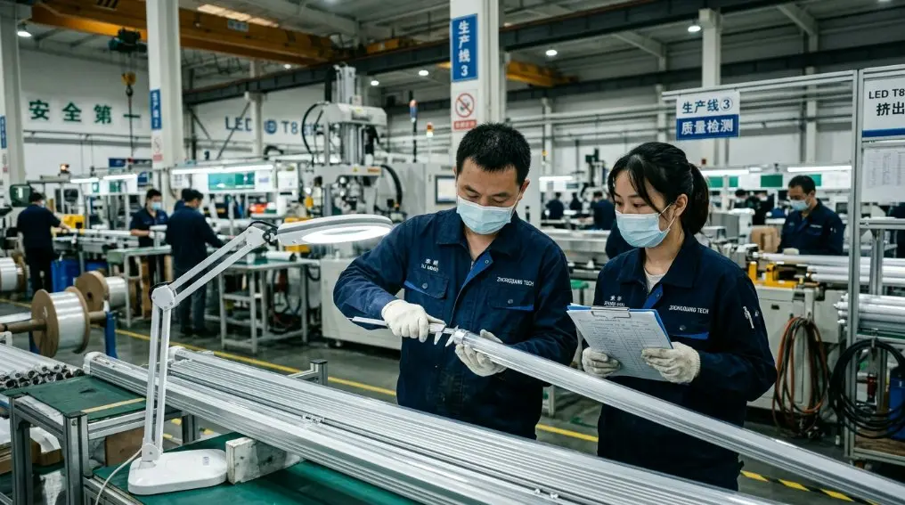 2026 China LED T8 Tube Factory: Prémiové kryty PC a hliníkové základne pre globálnych výrobcov OEM