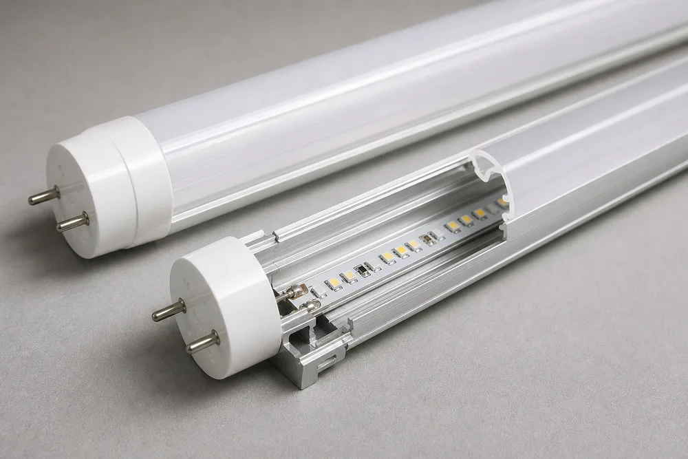 2026 LED T8 PC vonkajšia trubica a vnútorný hliníkový kryt pre zostavu OEM a súkromného označenia trubice-svetlo